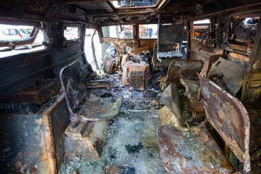 Ukrayna 'nın başkenti Kyiv' de imha edilmiş Rus askeri teçhizatının kapatılması