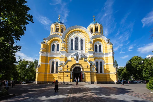 Kyjev Ukrajina Června 2022 Katedrála Volodymyra Kyjevě Ukrajina — Stock fotografie