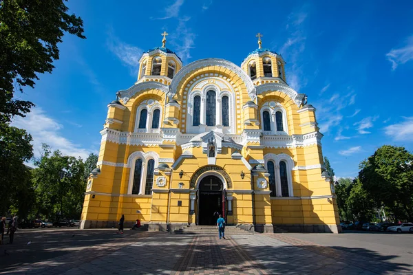 Kyjev Ukrajina Června 2022 Katedrála Volodymyra Kyjevě Ukrajina — Stock fotografie