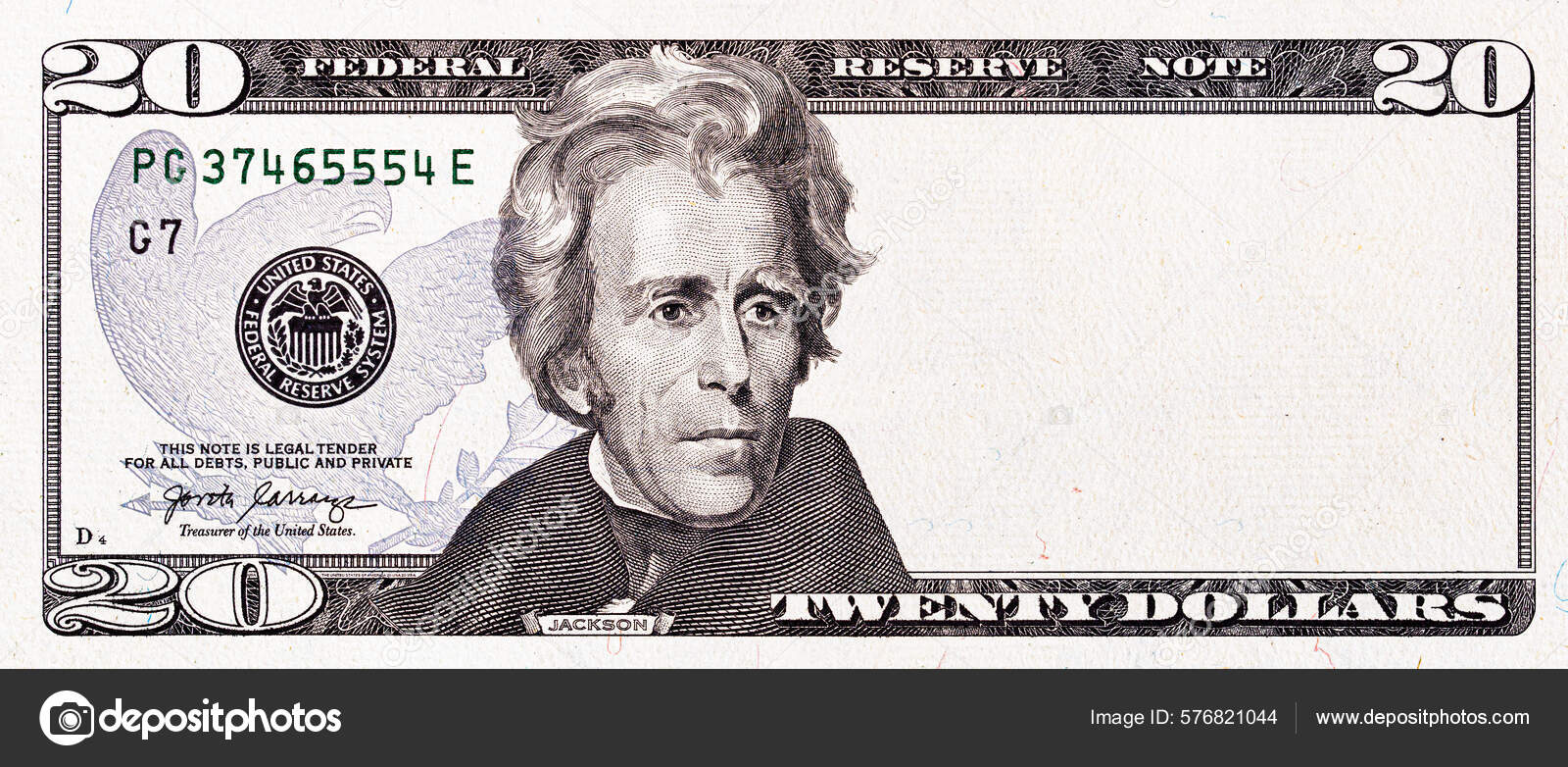 为设计目的在中间空置20美元钞票——图库图片© Ruslan-Lytvyn #576821044