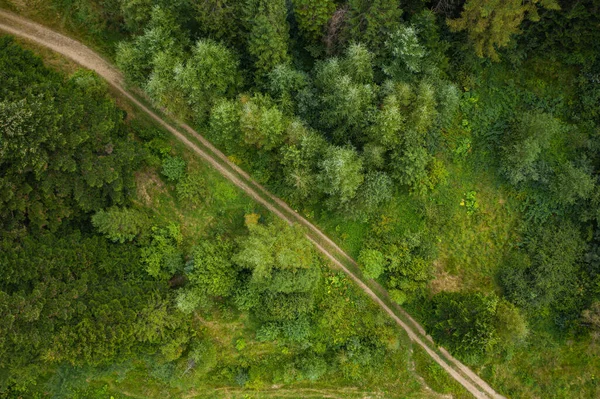 Parco Naturale Nazionale Skole Beskids Primo Piano Vista Dal Drone — Foto Stock