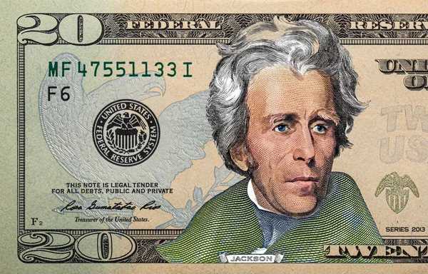 Крупним Планом Лицьова Сторона Розфарбованої Банкноти Доларів Дизайну — стокове фото