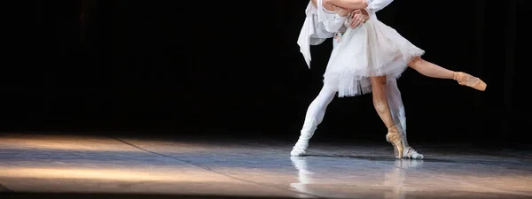Ballet Esmeralda Primer Plano Las Piernas Baile Fondo Pantalla Ballet — Foto de Stock