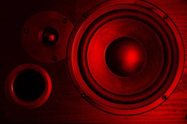 closeup of speakers as wallpaper