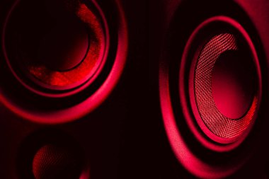 closeup of speakers as wallpaper for design purpose