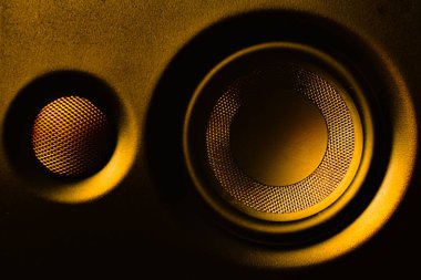 closeup of speakers as wallpaper for design purpose