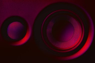 Hoparlörlerin tasarım amacı için duvar kağıdı olarak kapatılması