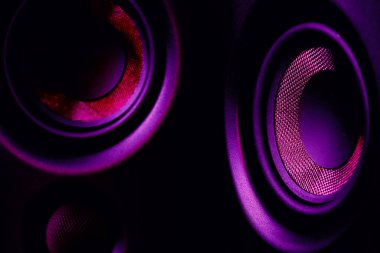 closeup of speakers as wallpaper for design purpose