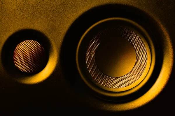 Hoparlörlerin tasarım amacı için duvar kağıdı olarak kapatılması