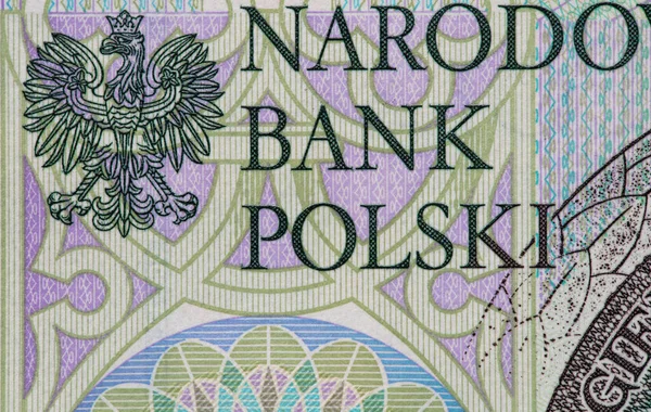 Лицьова Сторона 100 Польських Злотих Банкнот Дизайну — стокове фото
