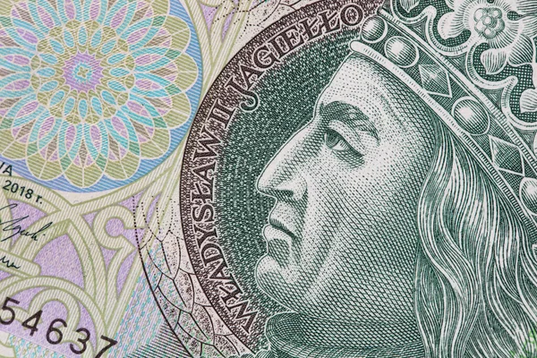 Obverse 100 Polish Zloty Banknote Design Purpose — Zdjęcie stockowe