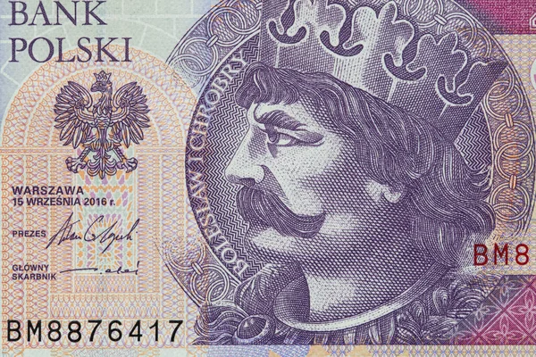 Obverse Polish Zloty Banknote Design Purpose — Stok fotoğraf