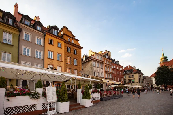 Warsaw, Poland - August 3, 2022: Castle Square in Warsaw
