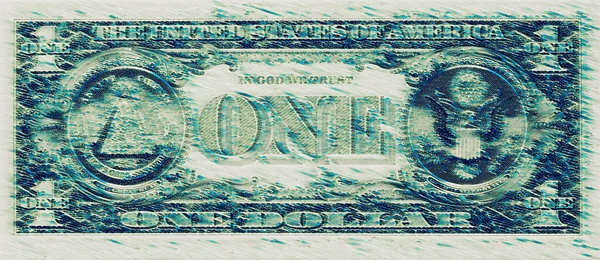 Illustrazione Della Banconota Dollaro Scopo Progettazione — Foto Stock
