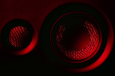 closeup of speakers as wallpaper for design purpose
