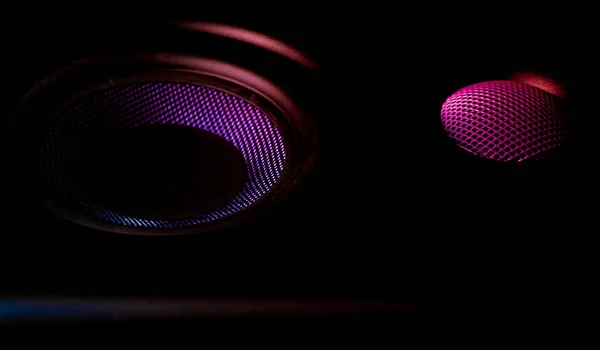 Closeup Speakers Wallpaper Design Purpose — Φωτογραφία Αρχείου