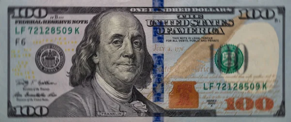 Nuevo Billete 100 Dólares Con Fines Diseño —  Fotos de Stock
