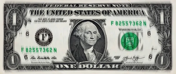 Partial View Usa One Dollar Bill Stock Photo 1049467202