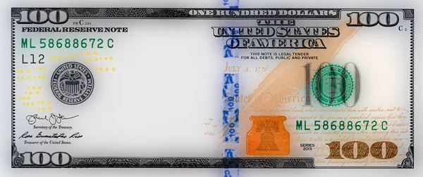 100 Dolarlık Sınır Çizimi Için Boş Orta Alan — Stok fotoğraf