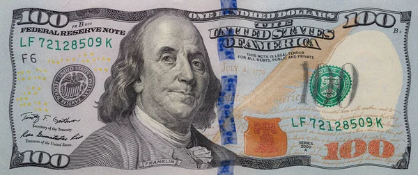 Stará Zkreslená 100 Dolarová Bankovka Pro Účely Designu — Stock fotografie