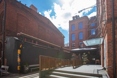 Lodz, Polonya - 7 Ağustos 2022: OFF Piotrkowska Merkezi, Polonya