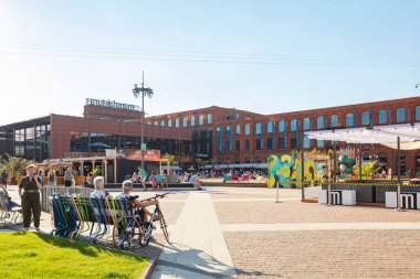 Lodz, Polonya - 8 Ağustos 2022: Polonya 'daki İmalat Merkezi