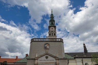 Czestochowa, Polonya - 9 Ağustos 2022: Jasna Gra Manastırı, Polonya