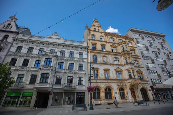 Lodz Polen August 2022 Piotrkowska Straße Polen — Stockfoto