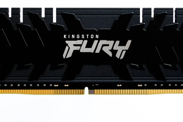 Lwów Ukraina Września 2022 Ddr4 32Gb 2X16Gb 3600 Mhz Fury — Zdjęcie stockowe