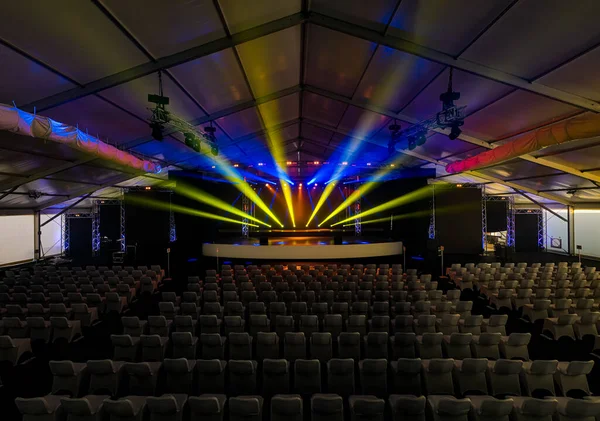 Lumini Scenă Sala Concerte Tapet — Fotografie, imagine de stoc