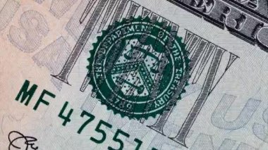 Tasarım amaçlı Amerikan doları banknotlarının parçaları