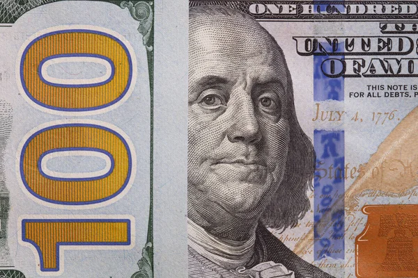 100 Долларов Сша Банкноты Фон Целей Проектирования — стоковое фото