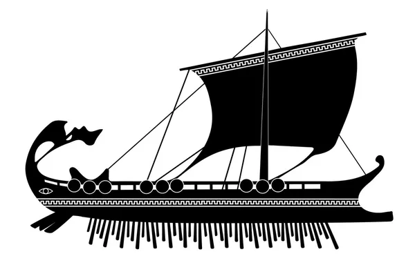 Barco griego vector, gráfico vectorial, imágenes de Barco griego  vectoriales de stock | Depositphotos®
