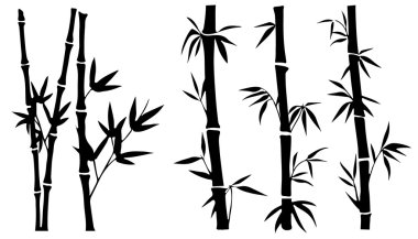 Bambu siluetleri