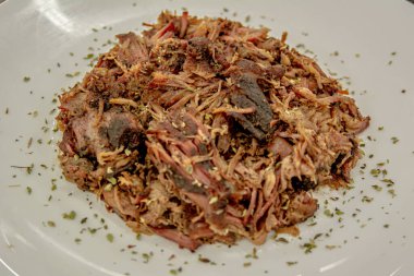 Biftek gurmesi yemeğini kapat.