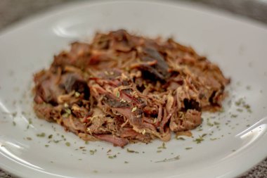 Biftek gurmesi yemeğini kapat.