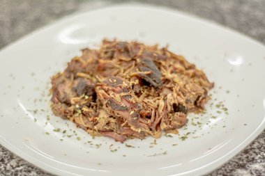 Biftek gurmesi yemeğini kapat.