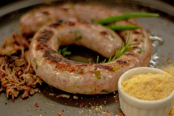 Izgara sıcak yemek.