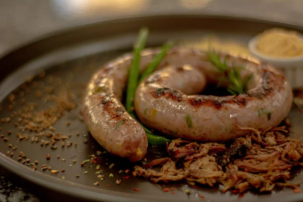 Izgara sıcak yemek.