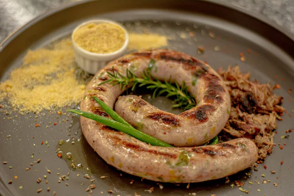 Izgara sıcak yemek.