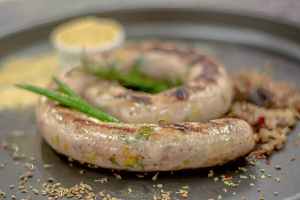 Izgara sıcak yemek.