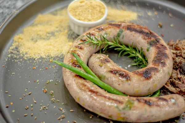 Izgara sıcak yemek.