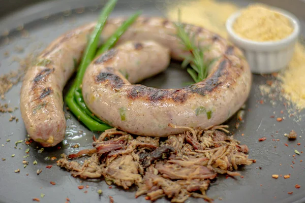 Izgara sıcak yemek.