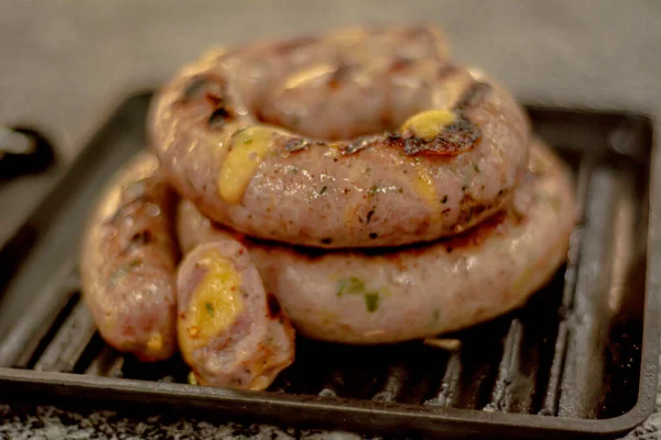 Izgara sıcak yemek.