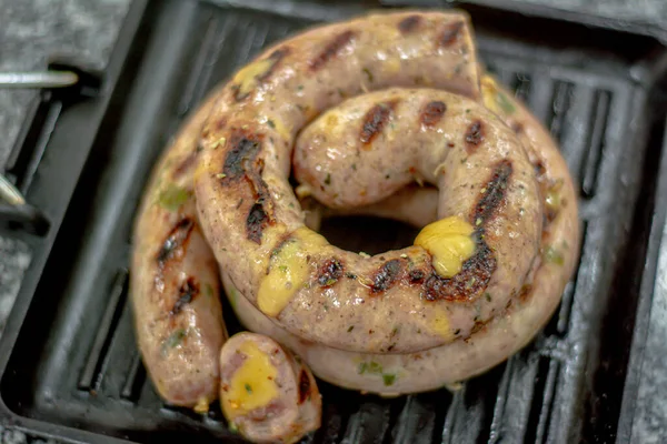 Izgara sıcak yemek.