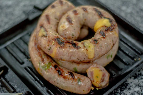 Izgara sıcak yemek.