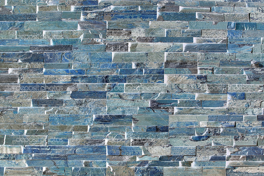 Patrón abstracto ladrillo en azul — Fotos de Stock © jdeck #19486603