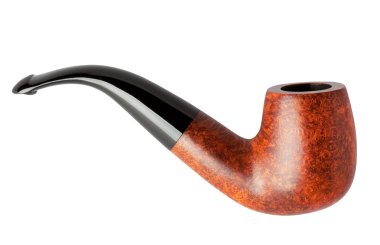 izole kahverengi tütün boru