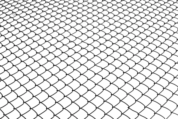 Chainlink fence isolated — Stock Photo, Image