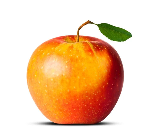 Manzana roja aislado sobre fondo blanco — Stockfoto